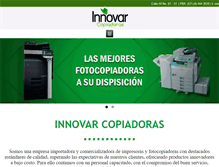 Tablet Screenshot of innovarcopiadoras.com